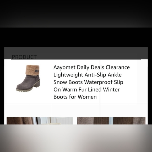 Women's Pull On Tan Ankle Boots with Cream Sherpa Lining Size 39 - Picture 5 of 6